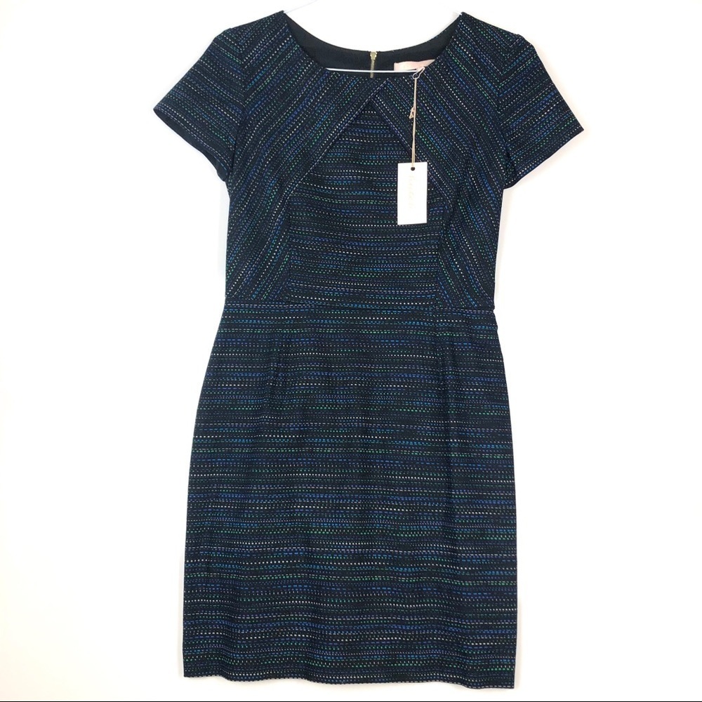 Hutch Black Short Sleeve Sheath Dress Size 6